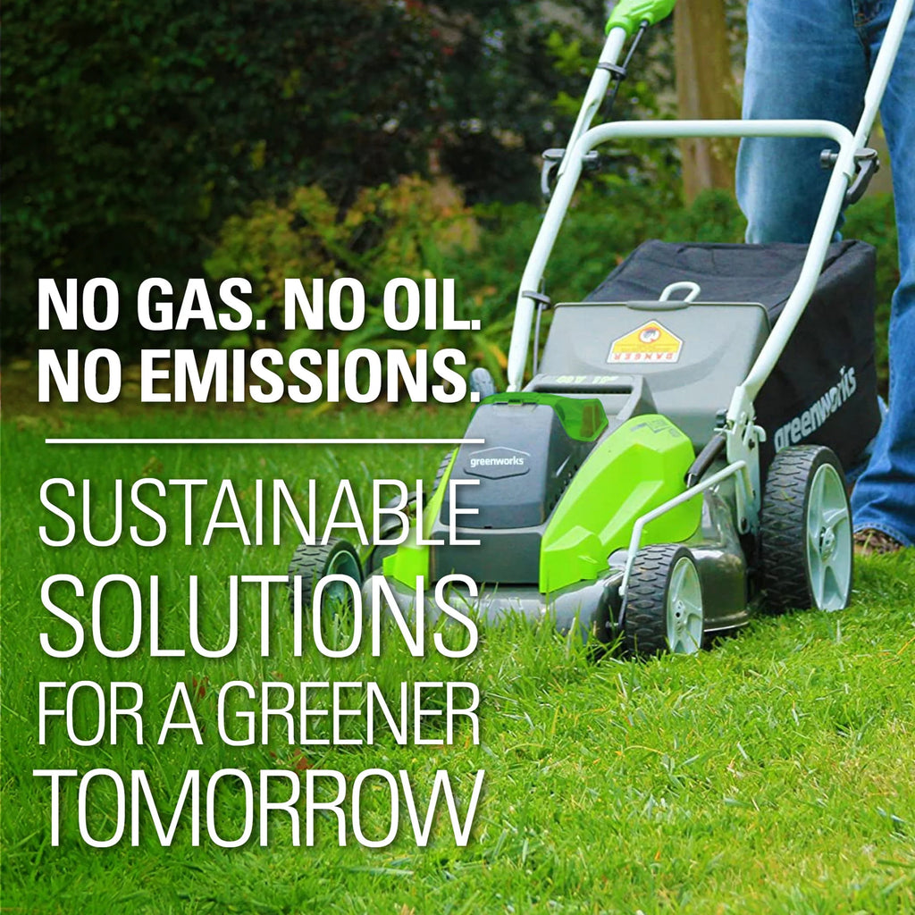 Greenworks 40V 19" Brushless Walk-Behind Lawn Mower with 4.0 Ah Battery & Charger B96689
