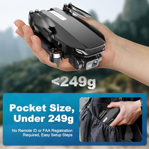 Foldable 2K HD FPV Drone with Brushless Motor for Adults U5487