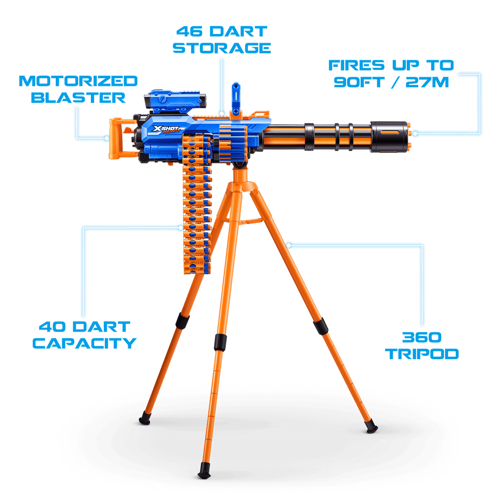 X-Shot Insanity Motorized Rage Fire by ZURU Dart Blaster for Ages 8+ W352168