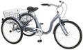 Schwinn Meridian Adult Tricycle, 24 wheels, rear storage basket, Slate