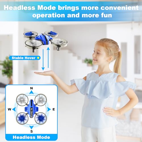 Mini Drone for Adults, 2 in 1 Toy with Car Mode and 2 Batteries P879141