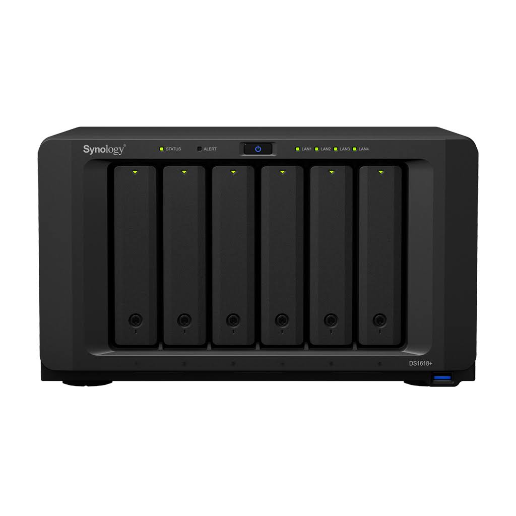 Synology Disk Station DS1618+ 6-Bay Diskless NAS Server - SATA 6Gb/s