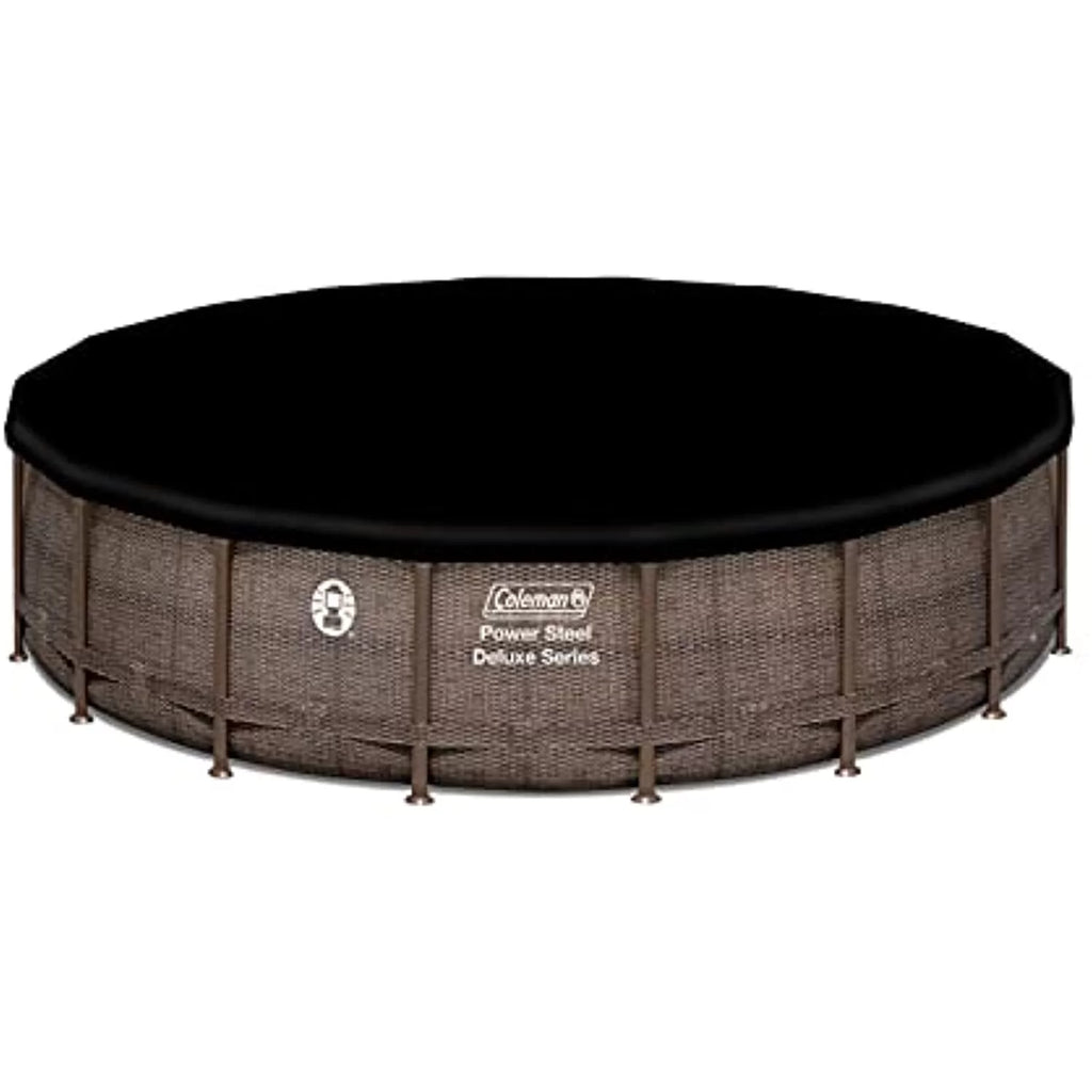 Coleman Power Steel 18' x 48" Round Metal Frame Above Ground Pool Set Z746573