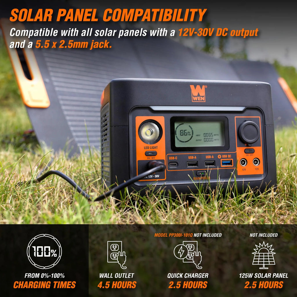 WEN 300-Watt 269Wh Lithium-Ion Power Station B2624