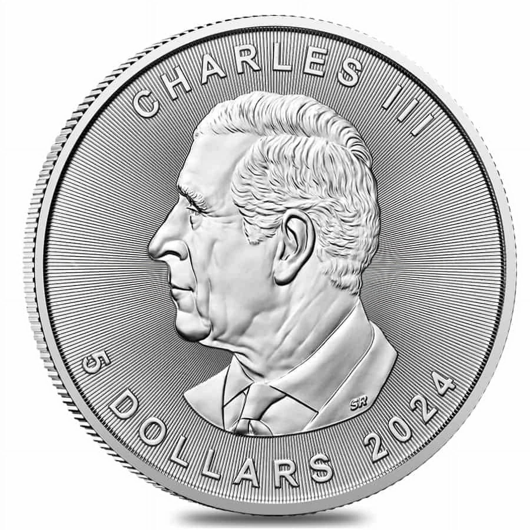 2024 1 oz Canadian Silver Maple Leaf Coin BU (Lot of 10) A4225
