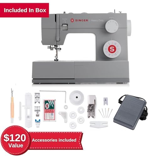 SINGER Heavy Duty 4452 Sewing Machine with Accessory Kit T99020
