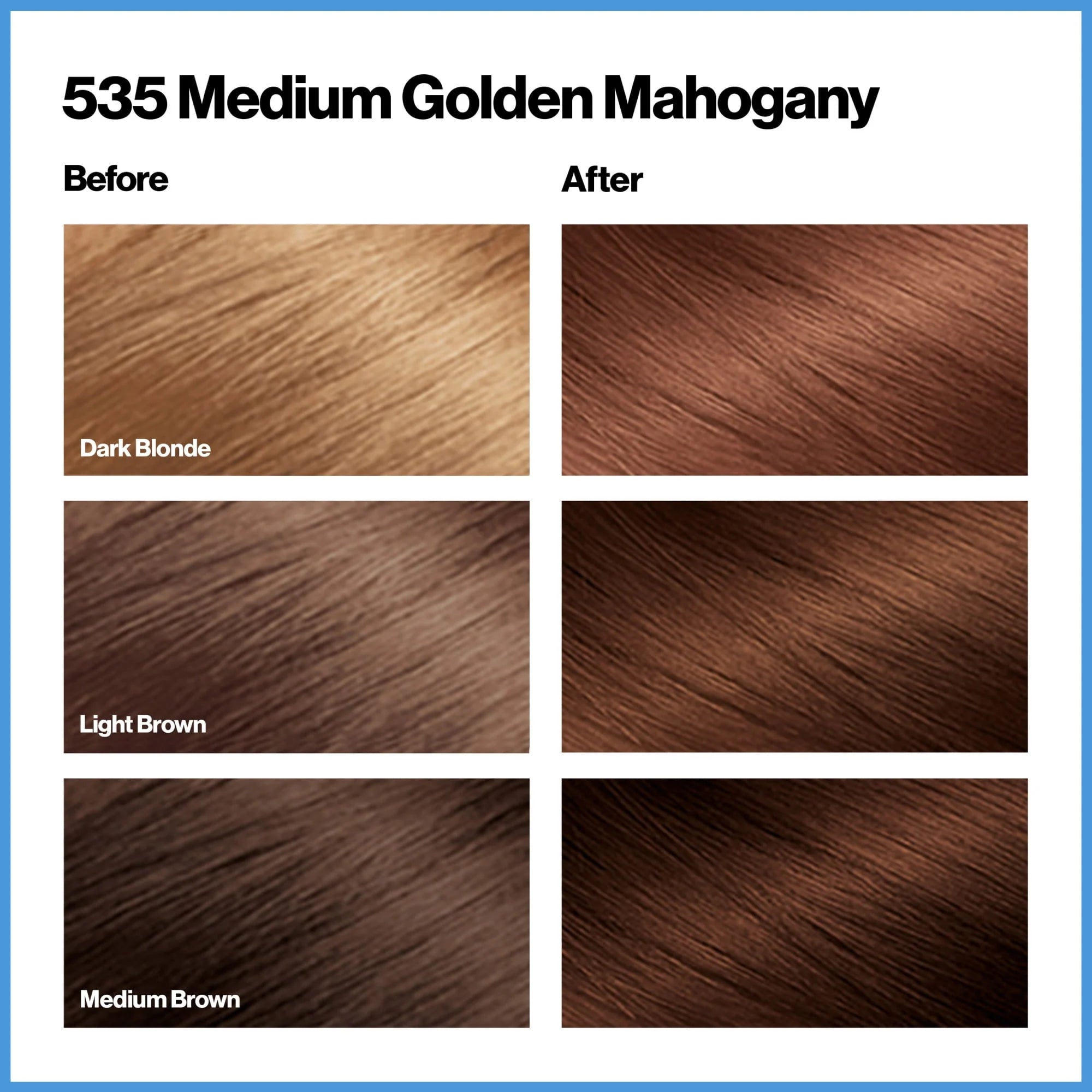 Revlon Total Color Permanent Hair Color, 535 Medium Golden Mahogany X49899