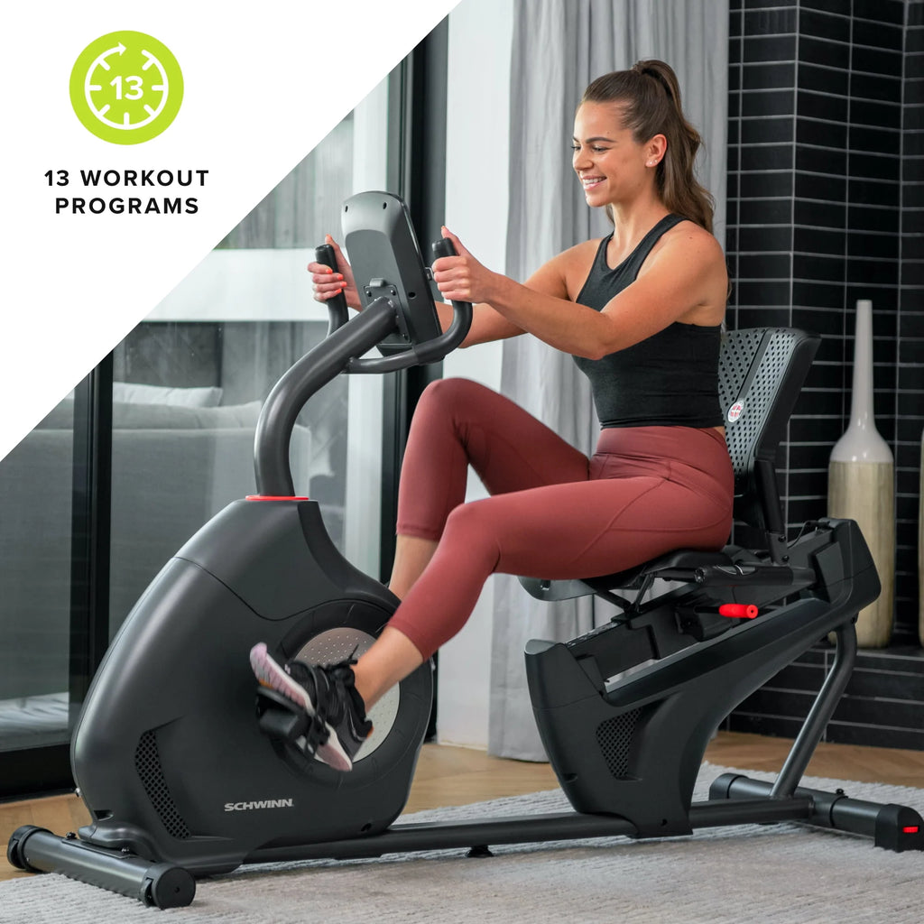 Schwinn 230 Recumbent Exercise Bike with Zwift Compatibility W1113