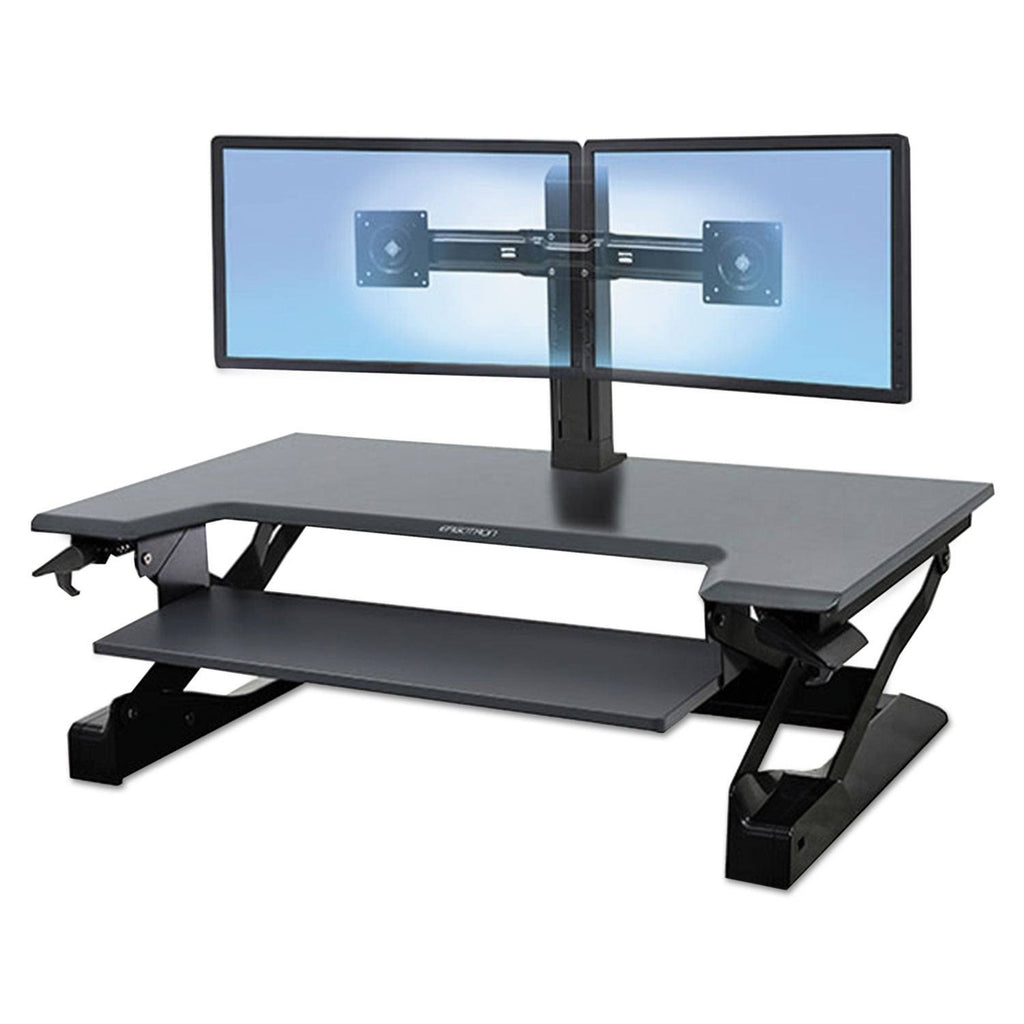 Ergotron WorkFit Sit-Stand Desktop Workstation, Black V268517