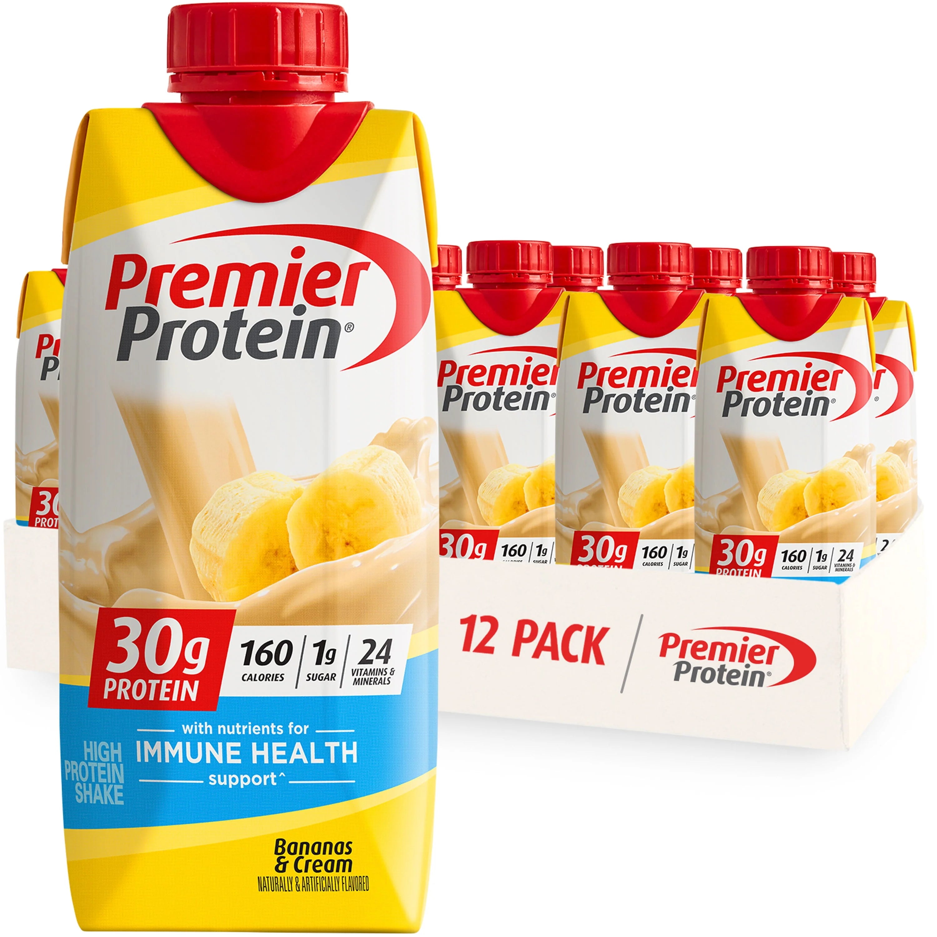 Premier Protein Shake, Café Latte, 30g Protein, 11 fl oz, 12 Ct P131720