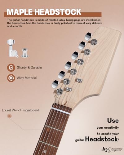 Leo Jaymz DIY Single Cut Electric Guitar Kit Mahogany Rosewood B148