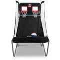 Pop-A-Shot Official Home Dual Shot Basketball Arcade Game - Black - Foldable Ramp - Adjustable Height - 7 Basketballs - 16 Game Modes