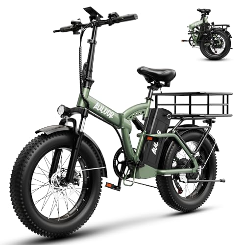 Folding Electric Bike 1000W 48V 20AH Removable Battery 20" Fat Tire for Adults C847123