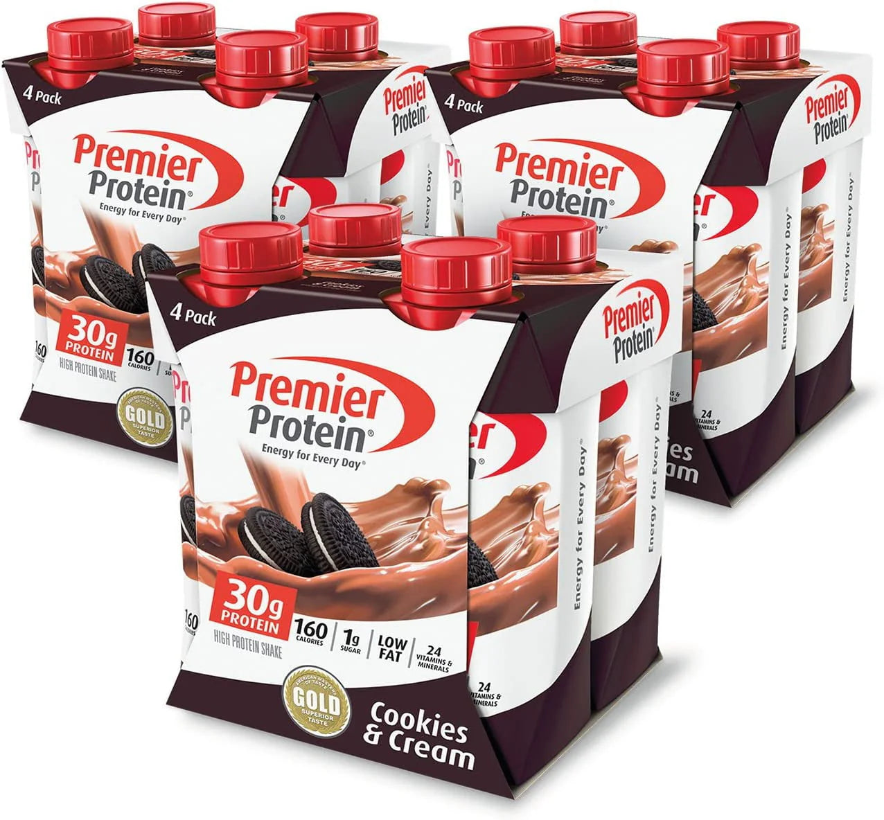 Premier Protein Vanilla Shake, 30g Protein, 11 fl oz, 12 Ct J475