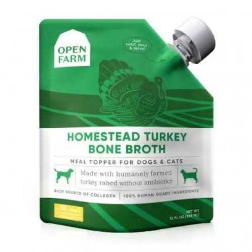 Open Farm Grass-Fed Beef Bone Broth for Dogs & Cats L1308