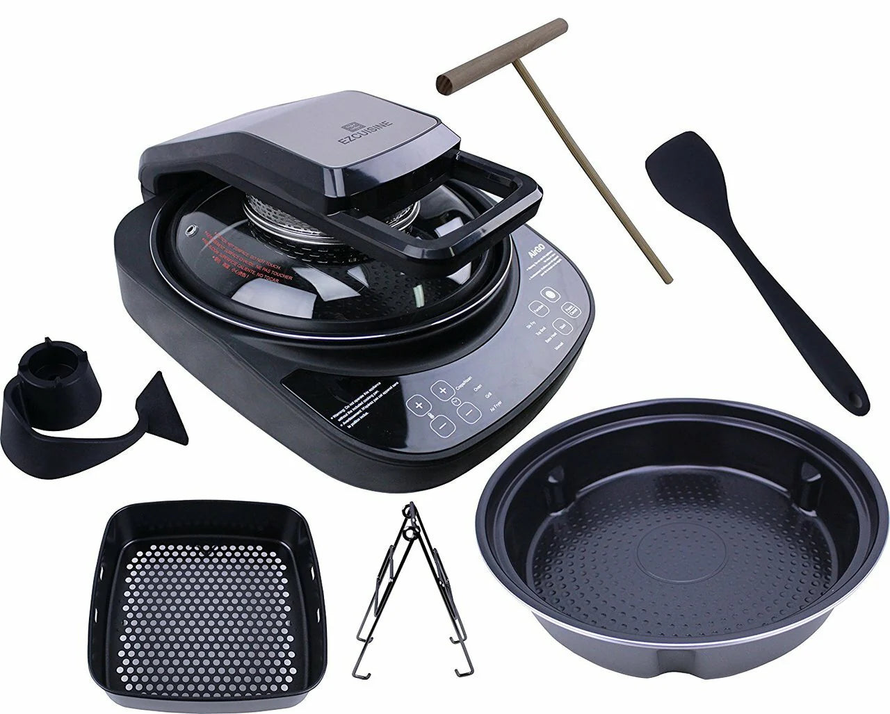 AirGO 5-in-1 Cooking System AP360 Crepe Maker, Air Fryer, Indoor Grill T61944