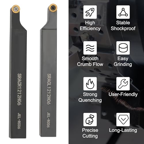Indexable Lathe Turning Tool 21Pcs Kit 3/8'' 10mm Shank with Carbide Inserts Z5376