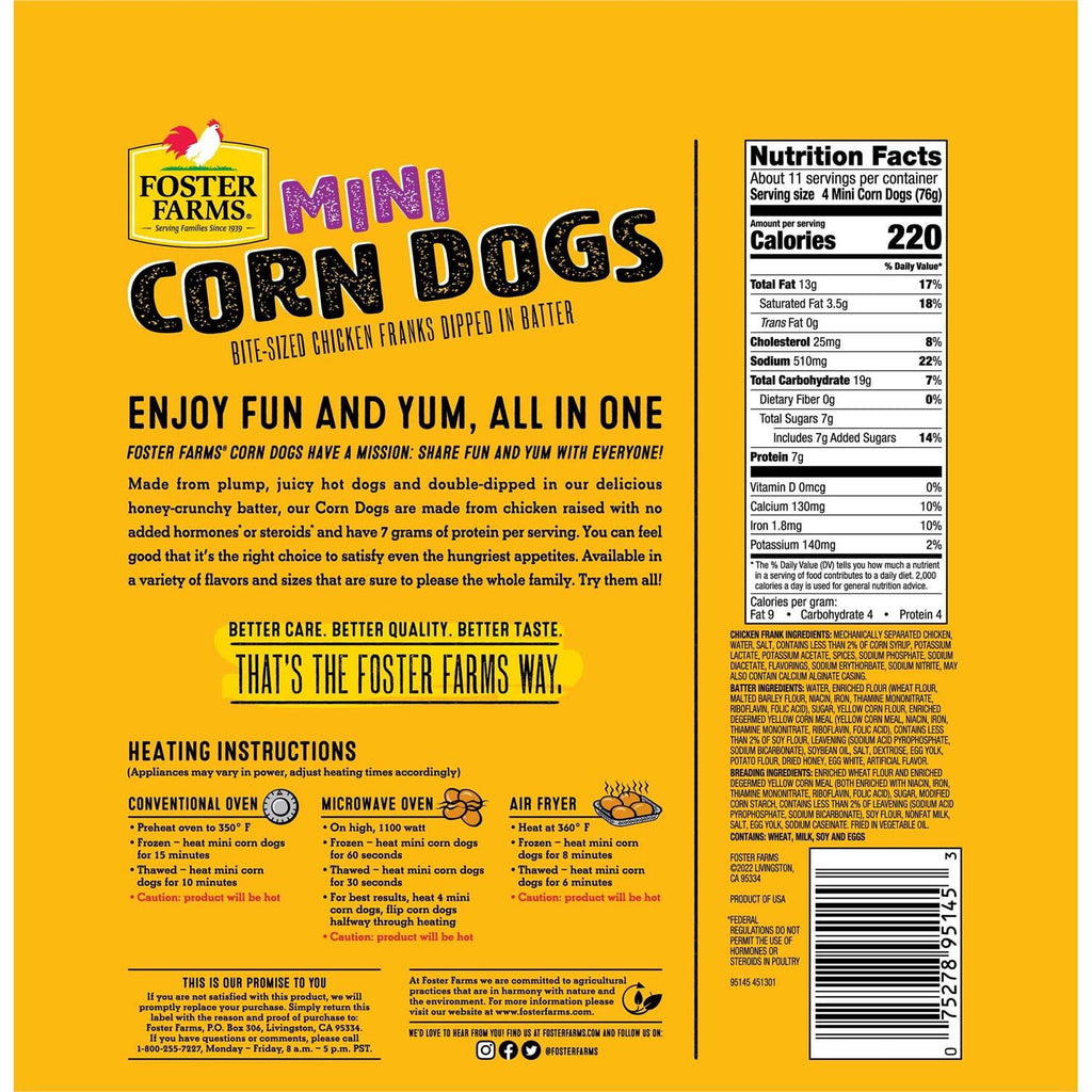 Foster Farms Mini Corn Dogs I141