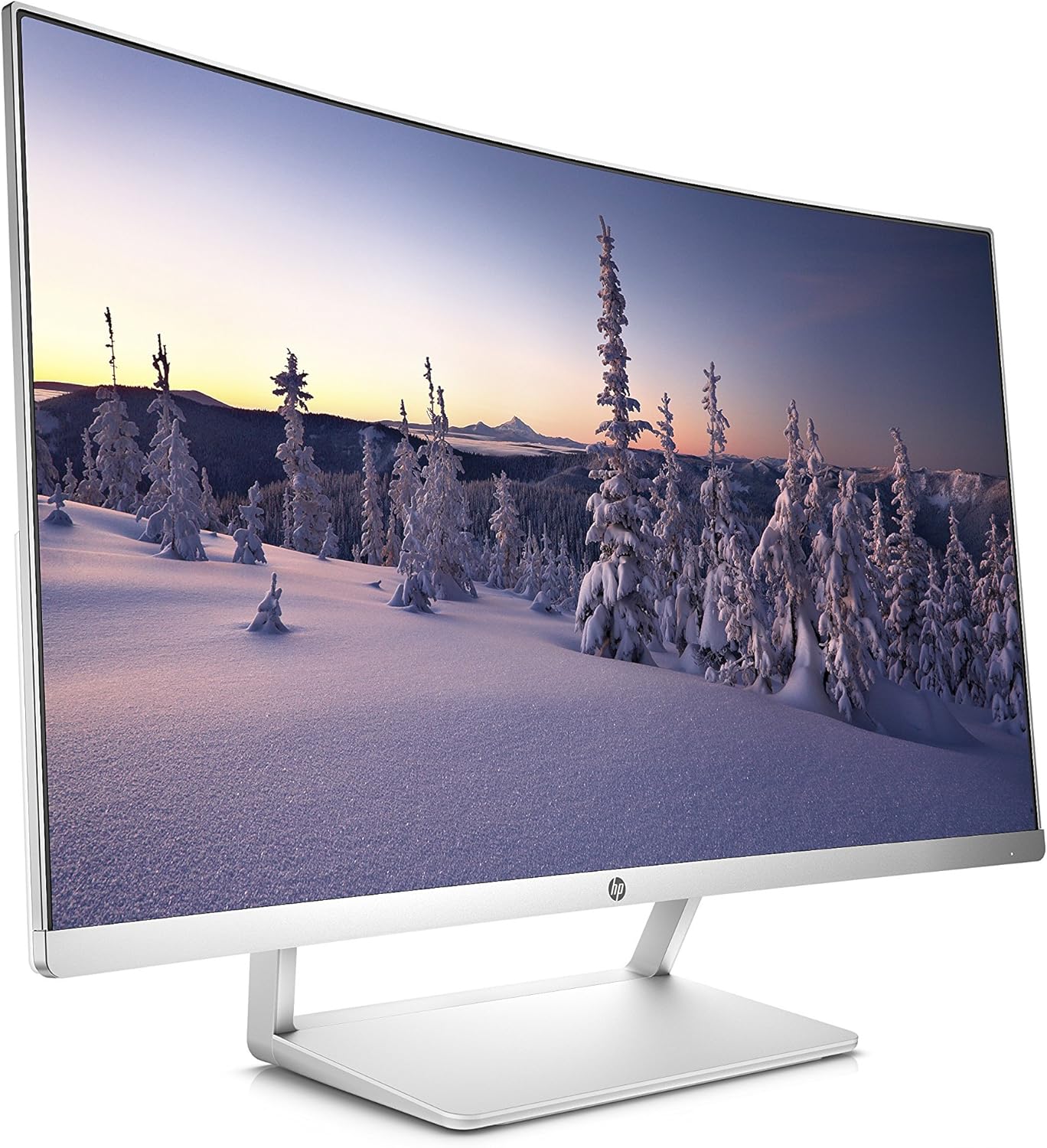 HP 27in Curved LCD WLED Monitor - Silver (Renewed) C60070