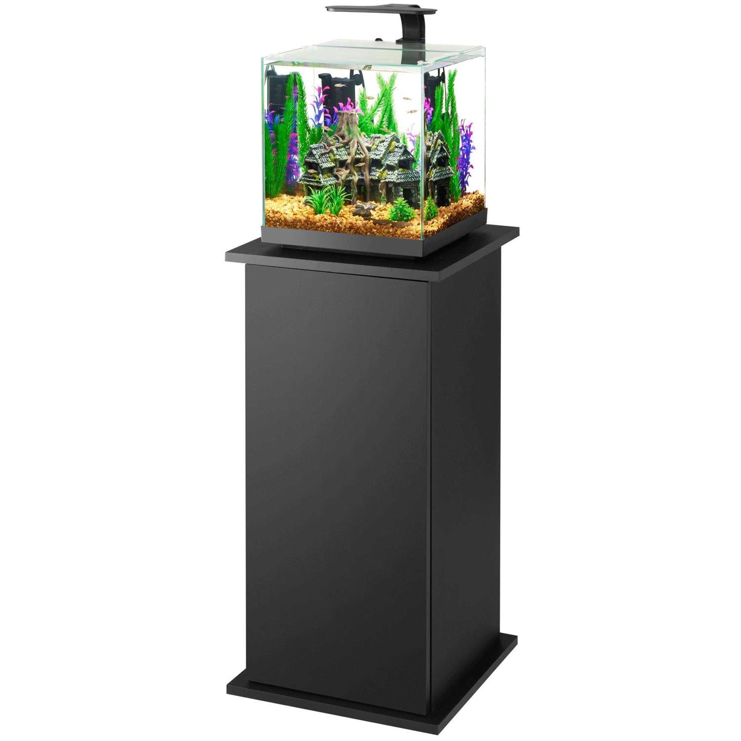 Aqueon Black Pedestal Aquarium Stand W345616