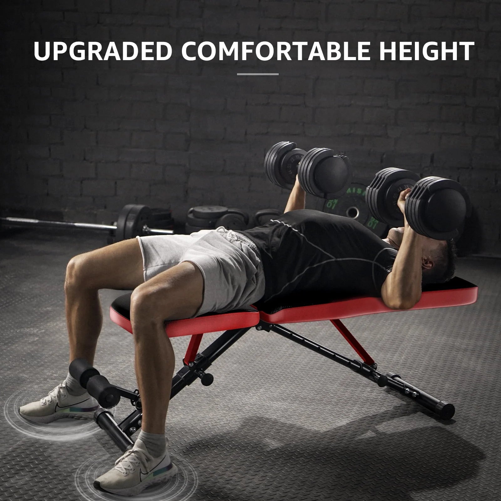 UPGO Adjustable Weight Bench 660lbs Foldable Workout Bench for Home E708