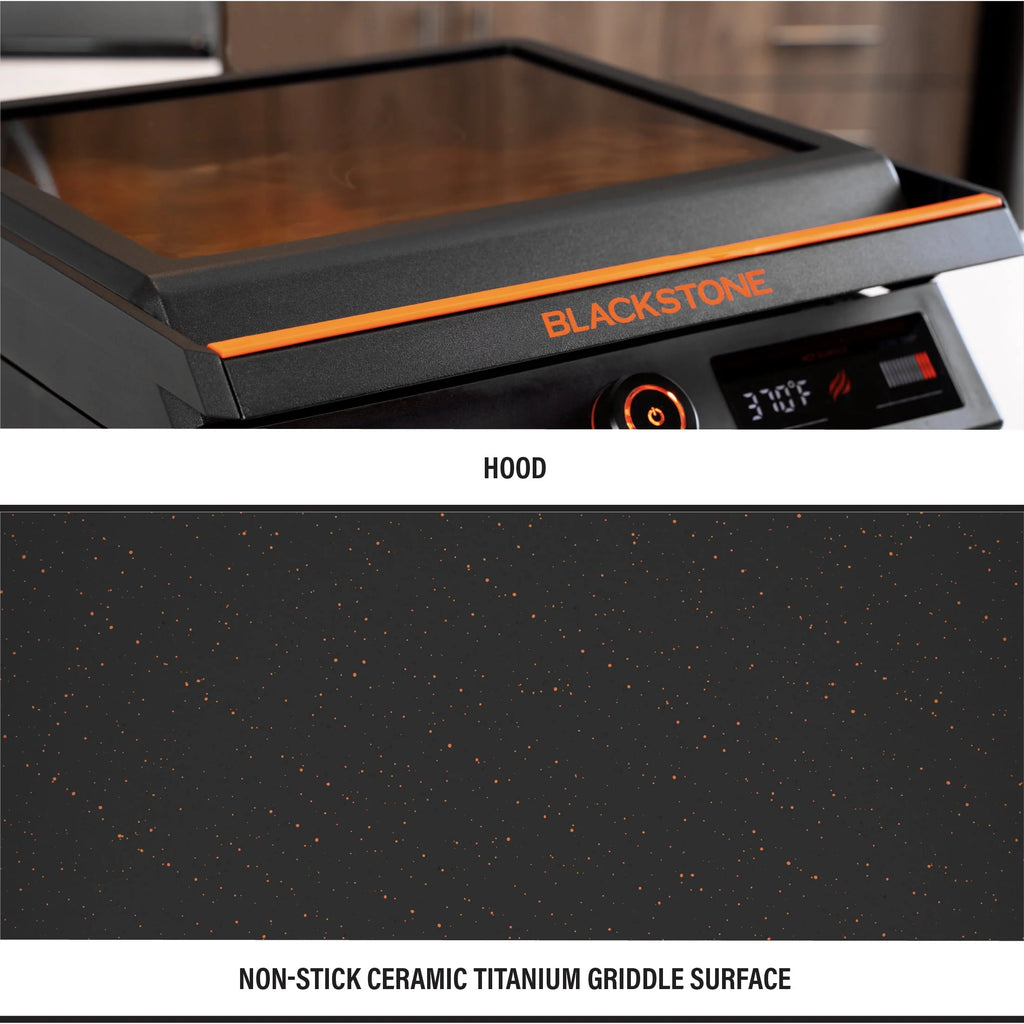 Blackstone E-Series 17 Electric Tabletop Griddle with Hood U592