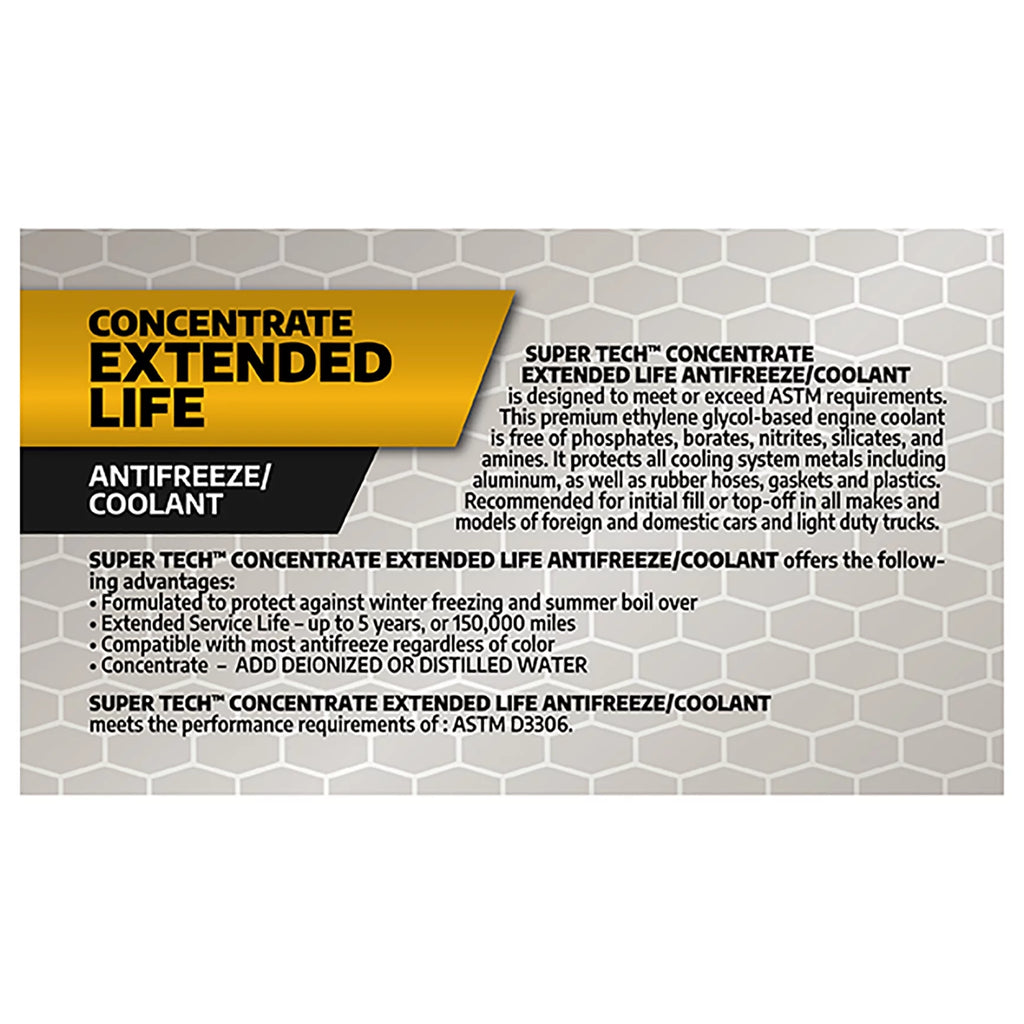 Super Tech Extended Life Concentrate Antifreeze/Coolant 1 Gal R785