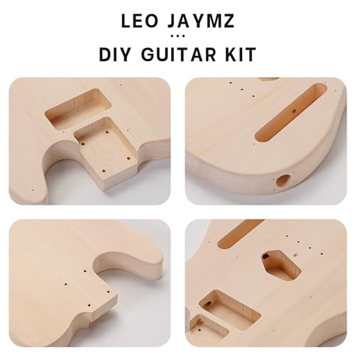 Leo Jaymz DIY Single Cut Electric Guitar Kit Mahogany Rosewood B148