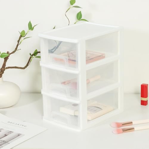 3 Drawer Plastic Storage Organizer for Home Office G4159