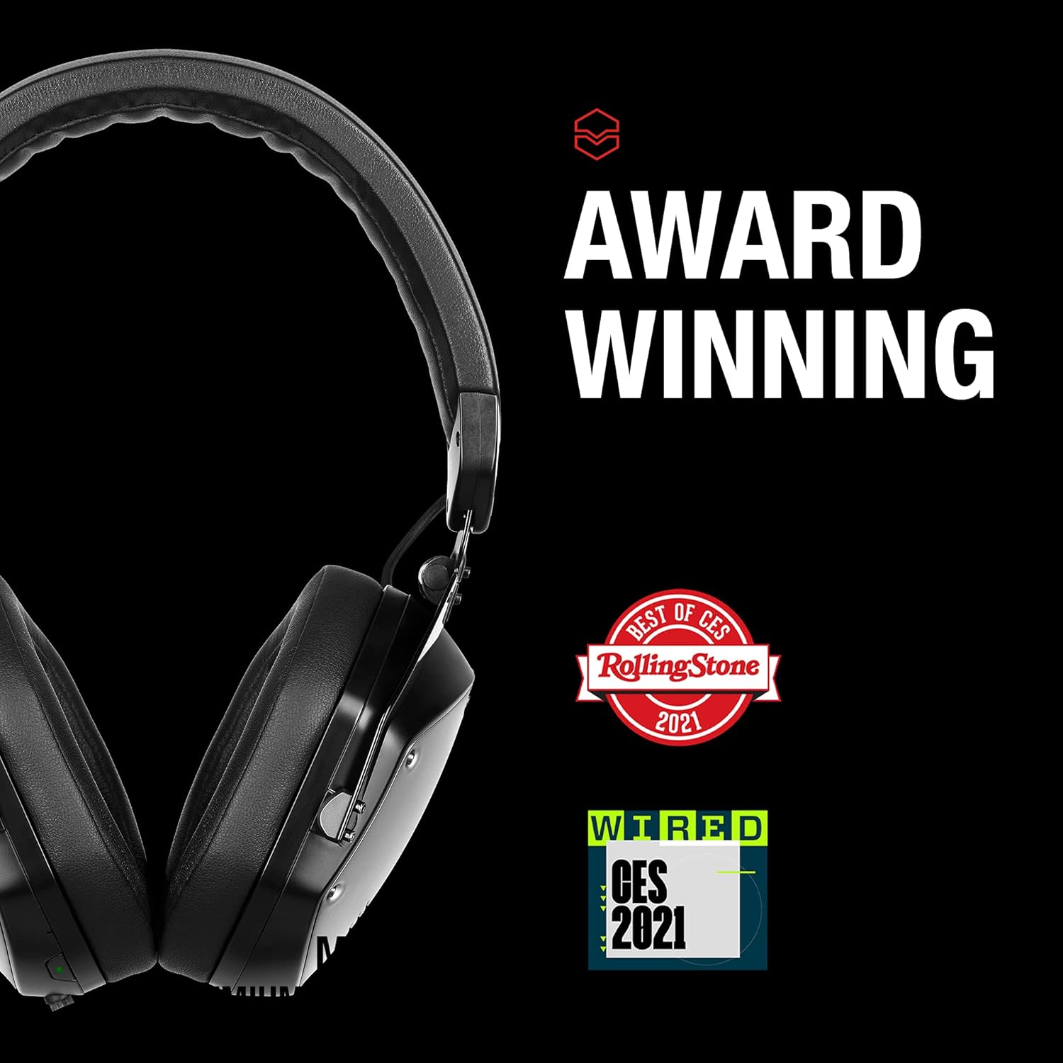 V-MODA M-200 ANC Wireless Bluetooth Over-Ear Headphones with Mic, Matte Black K538033