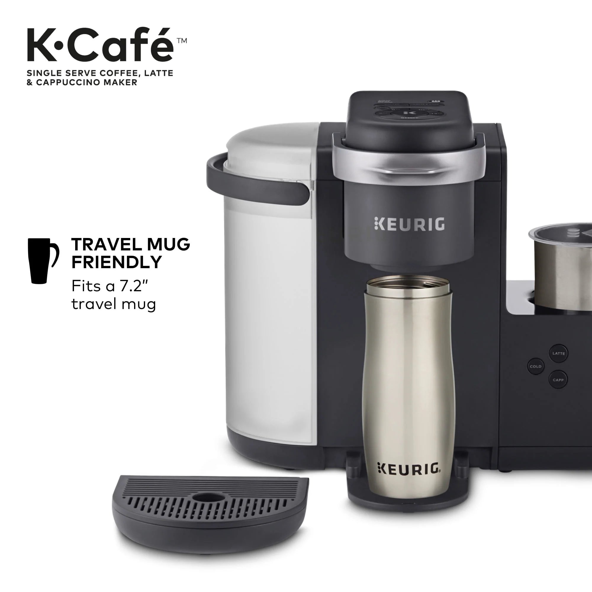 Keurig K-Cafe Single Serve K-Cup Coffee, Latte and Cappuccino Maker, Dark Charcoal G39691