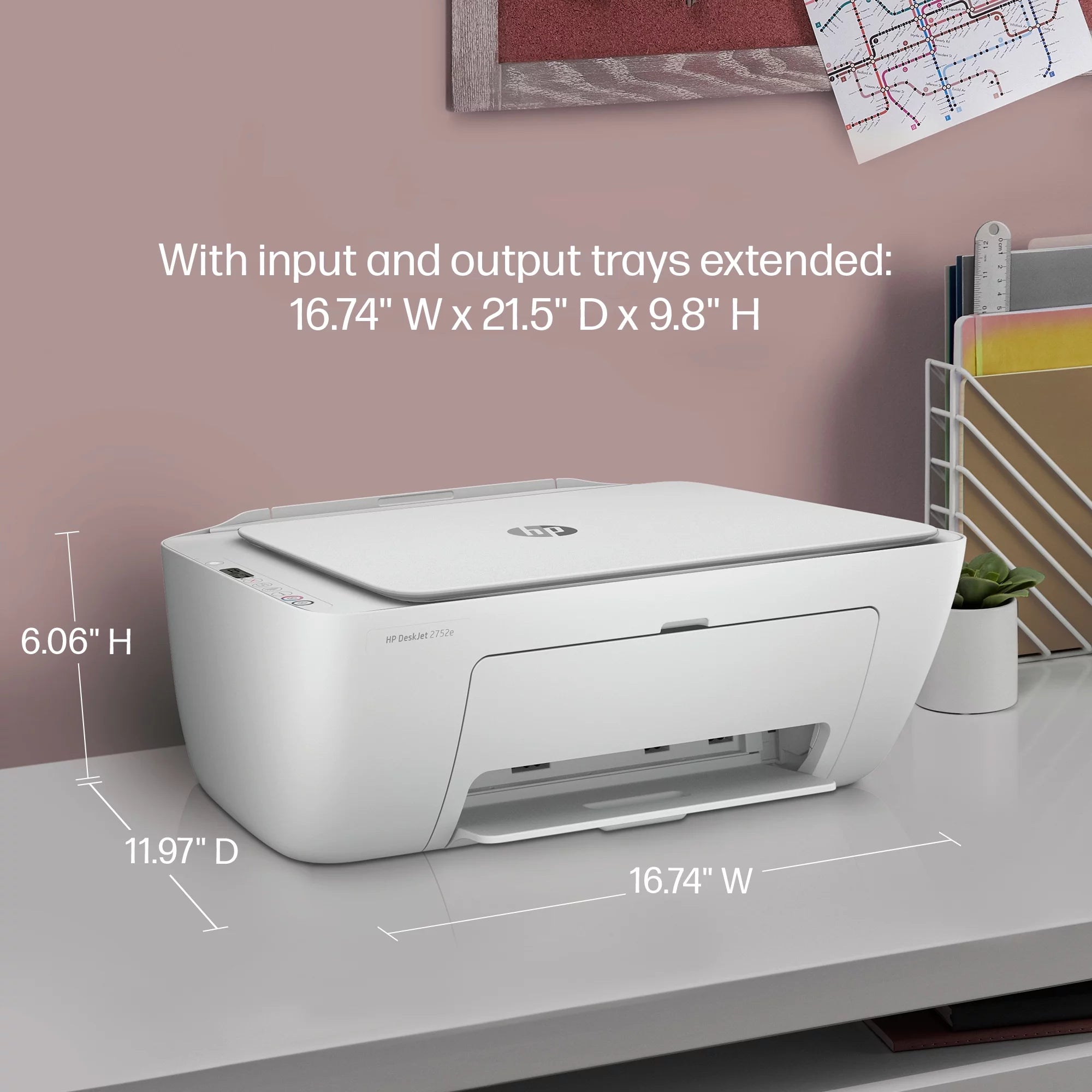 HP DeskJet 2752e All-in-One Wireless Color Inkjet Printer F816