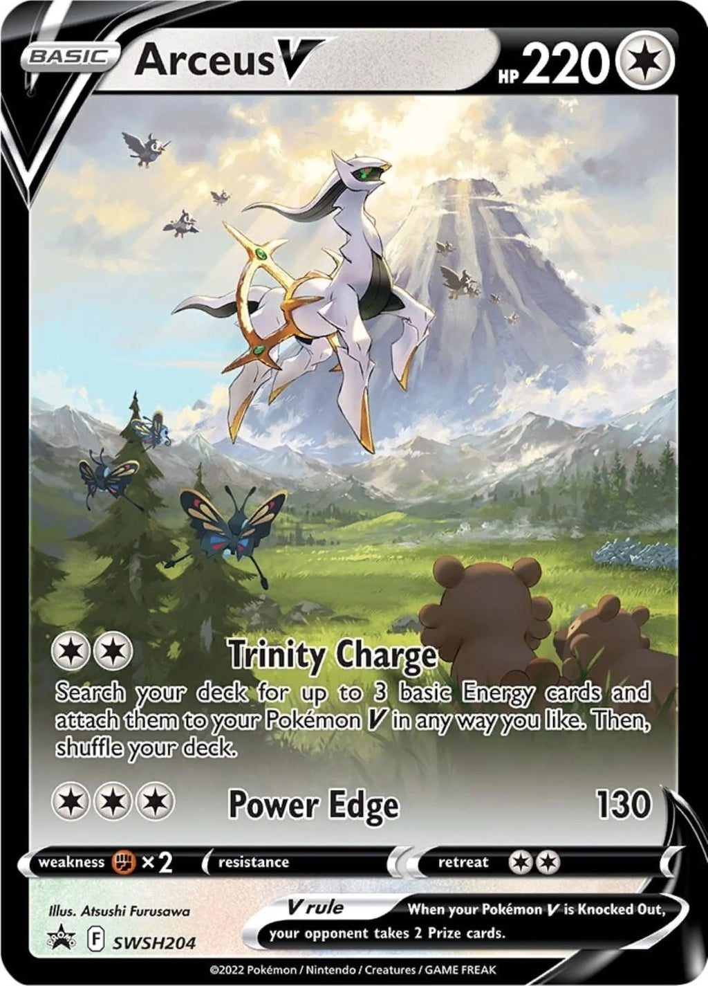 Pokemon Trading Cards 2022 Spring Arceus V Figure Collection Box W173