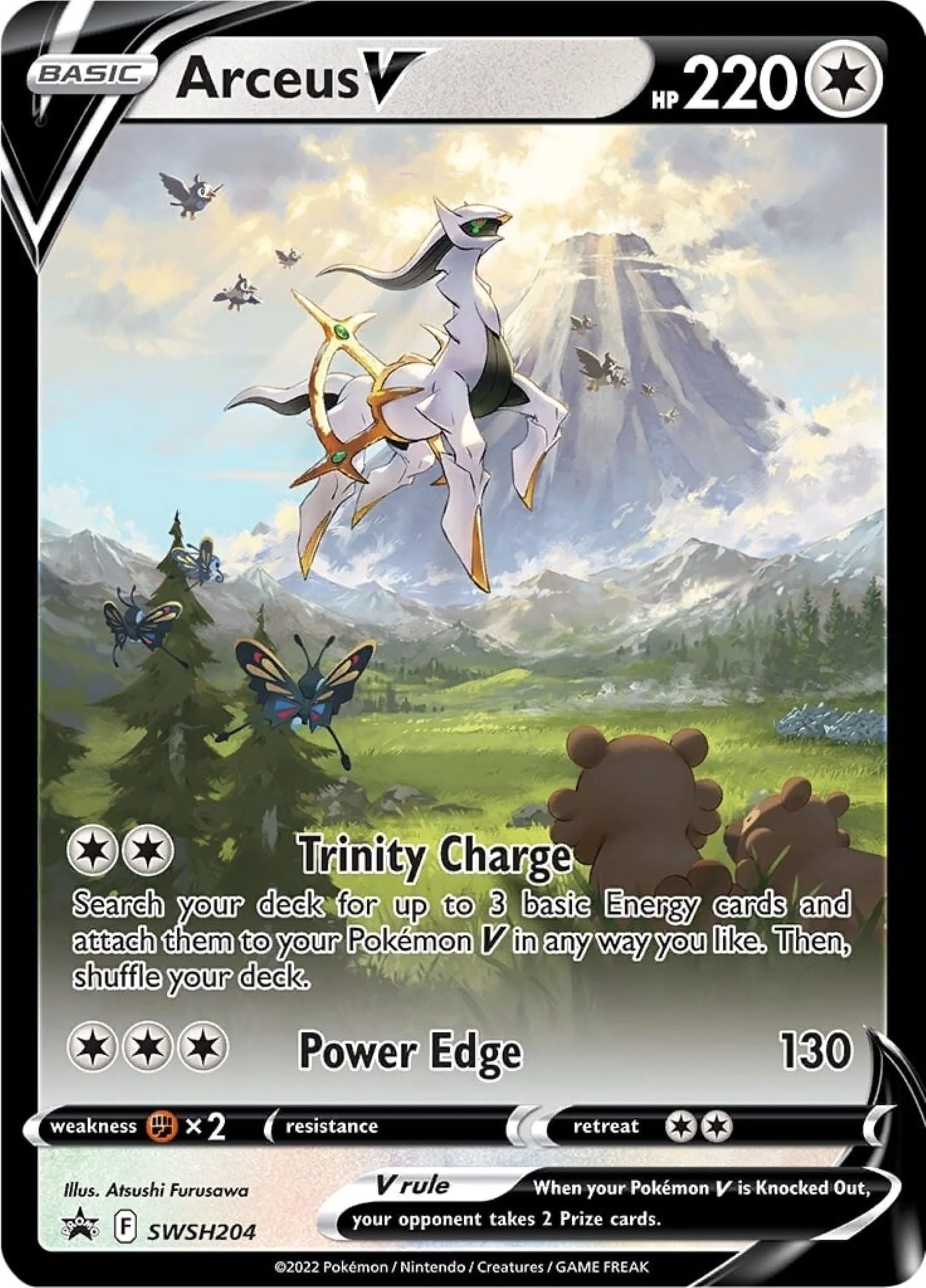 Pokemon Trading Cards 2022 Spring Arceus V Figure Collection Box W173