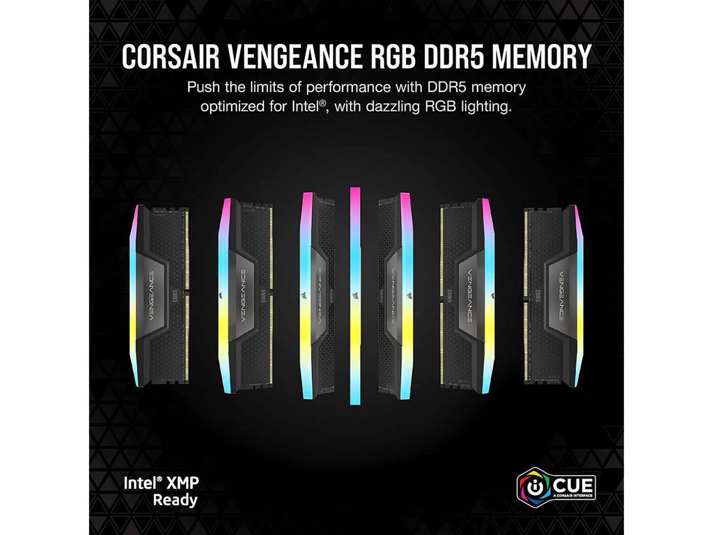 CORSAIR Vengeance RGB 32GB DDR5 5200 Desktop Memory F62145