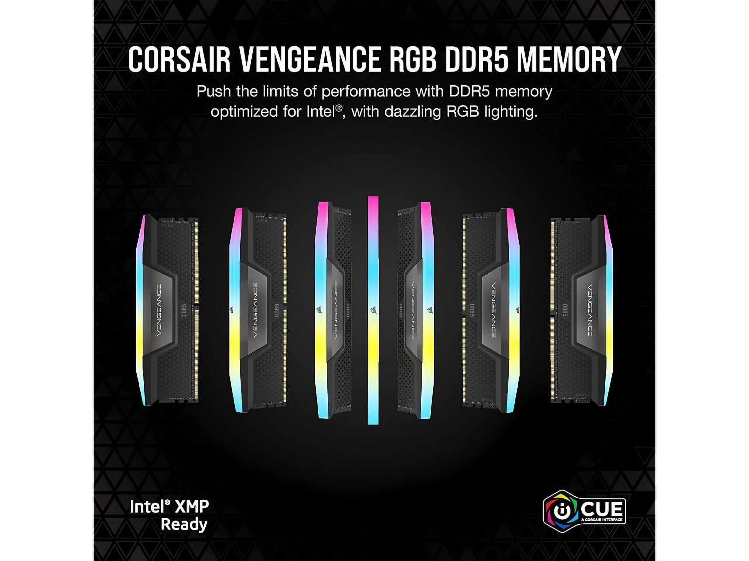 CORSAIR Vengeance RGB 32GB DDR5 5200 Desktop Memory F62145