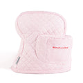 KITCHENAID Fitted Tilt-Head Ticking Stripe Stand Mixer Cover with Storage Pocket, Quilted 100% Cotton, Hibiscus Pink, 14.4"x18"x10"