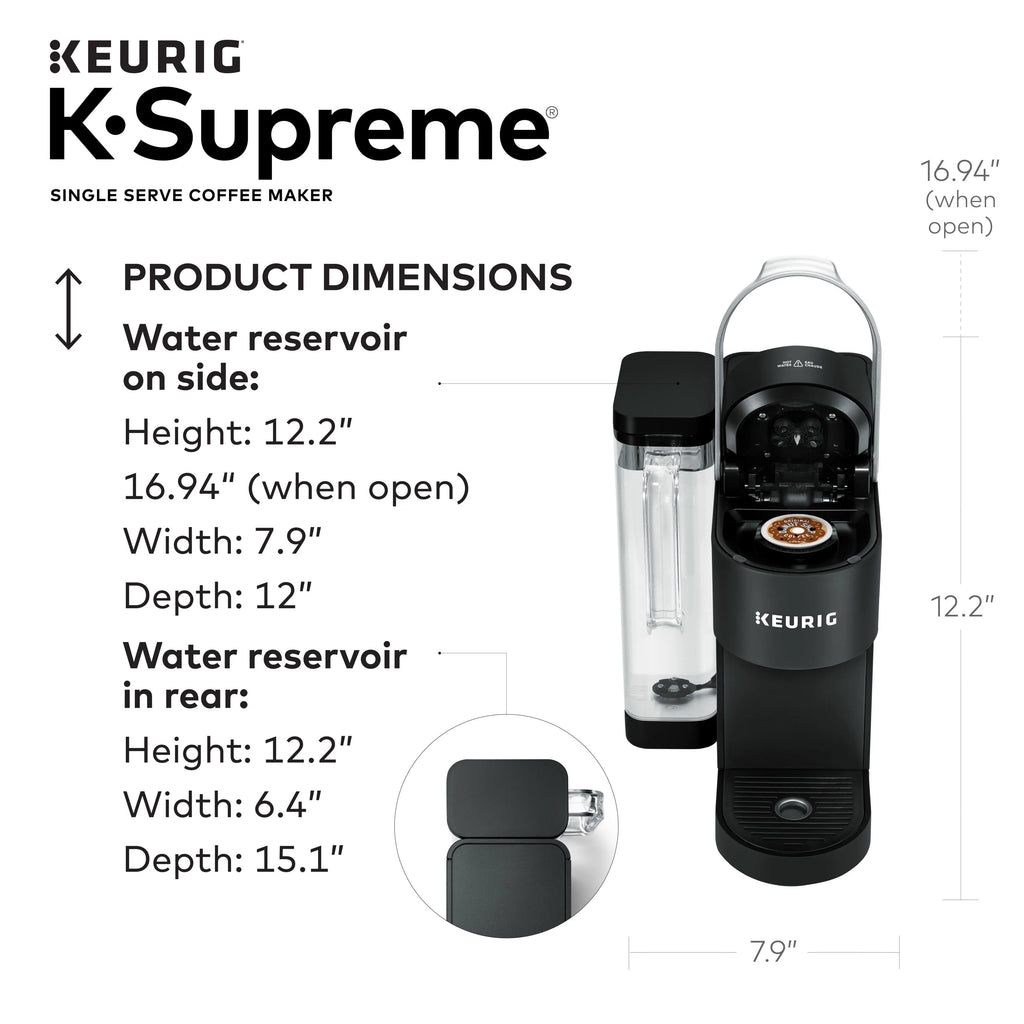 Keurig K-Supreme Single-Serve K-Cup Pod Coffee Maker, Black G914