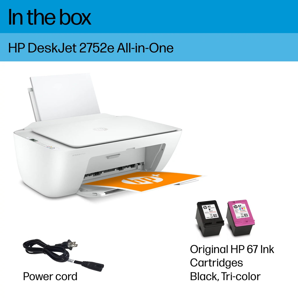 HP DeskJet 2752e All-in-One Wireless Color Inkjet Printer F816