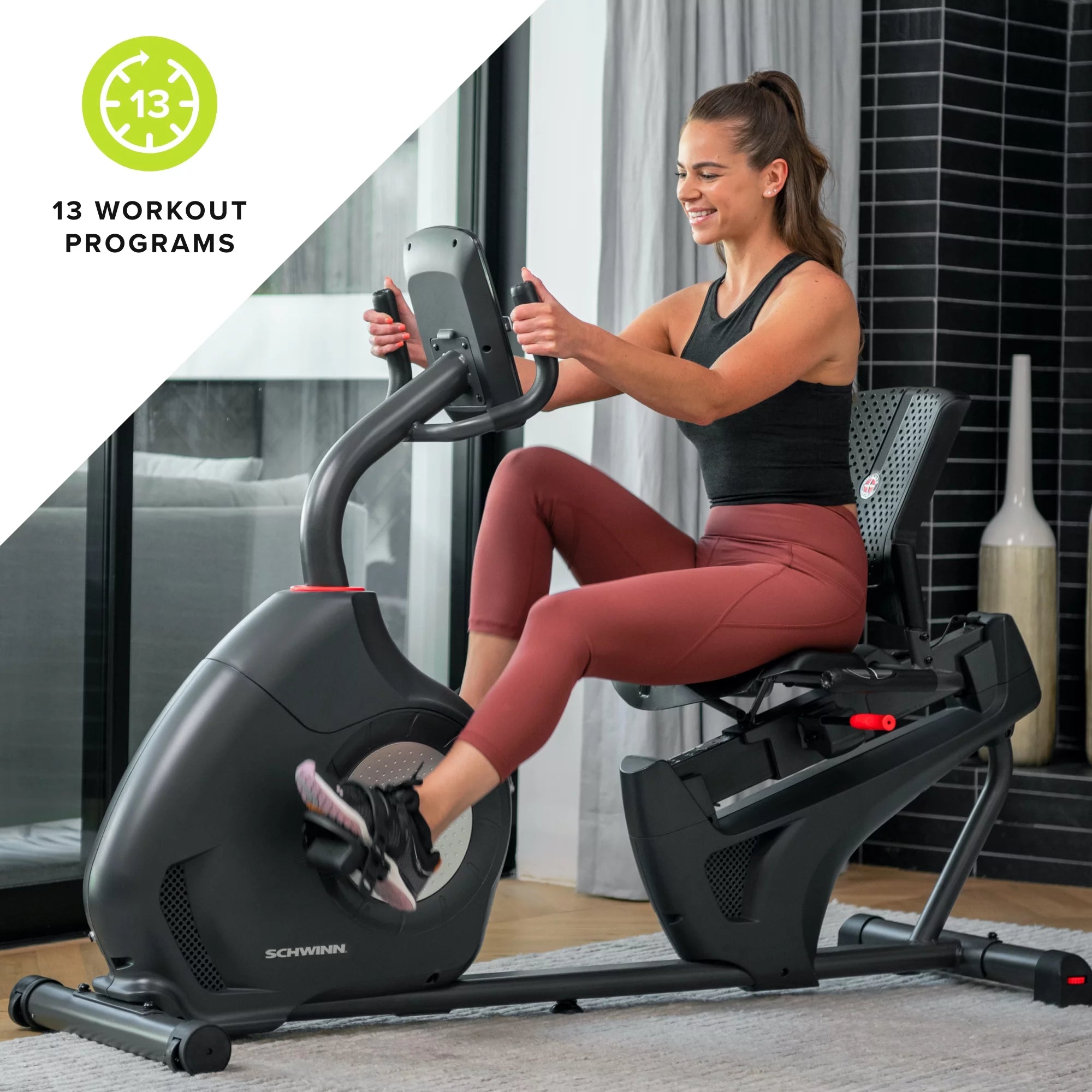 Schwinn 230 Recumbent Exercise Bike with Zwift Compatibility L399826