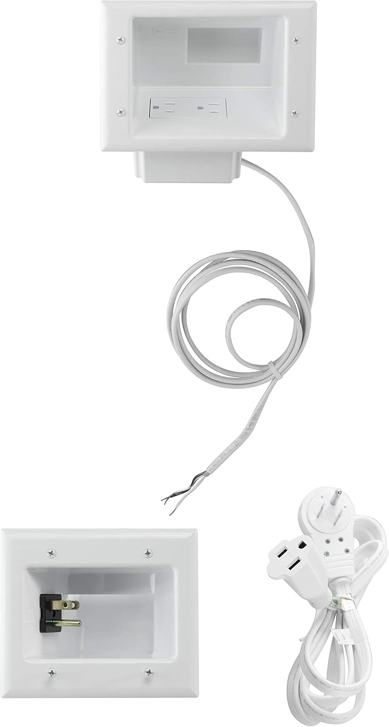 DataComm Flat Screen TV Cable Concealer Kit for In Wall Cable Management, Pack of 2 G1996