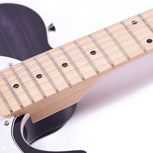 Grote Electric Guitar Semi-Hollow Body Tele Style Basswood Maple Neck Chrome Hardware Blue X47636
