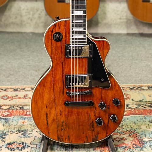 TARIO Electric Guitar Semi Hollowbody Quilted Maple Top with Bag K35033