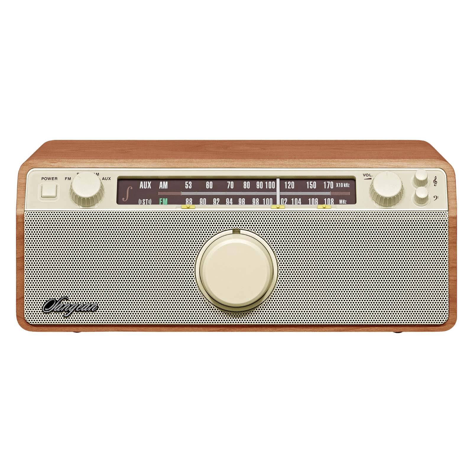 Sangean WR-12 Am / FM / Aux-in / Analog Wooden Cabinet Receiver