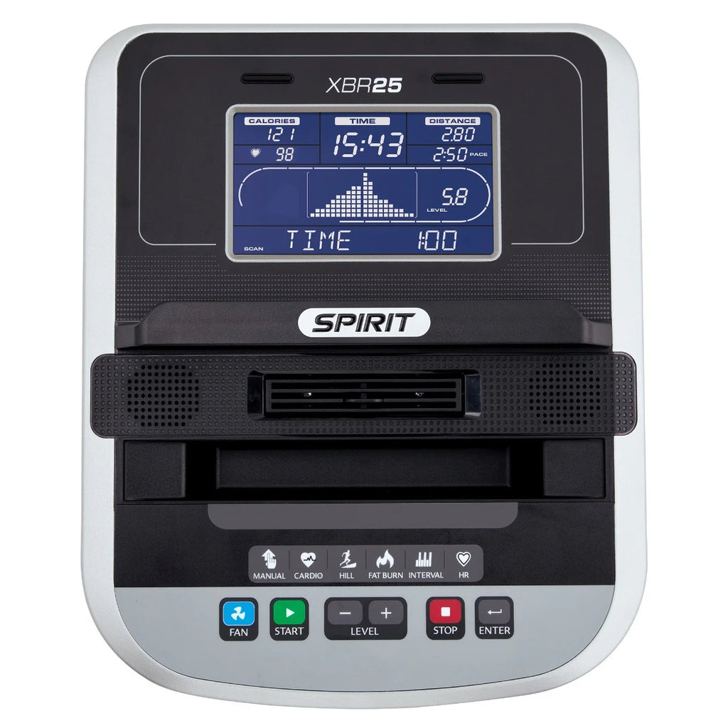 Spirit Fitness XBR25 Recumbent Exercise Bike K2349