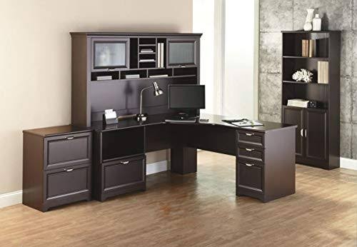 Realspace Magellan Performance L-Shaped Desk, Espresso B609