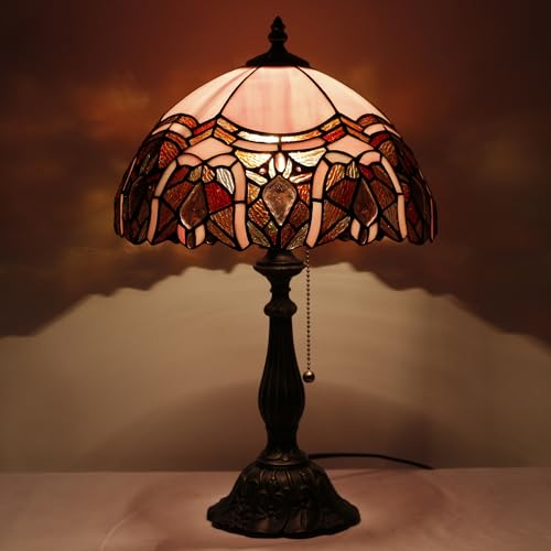 Tiffany Stained Glass Table Lamp Sea Blue Pear J2662