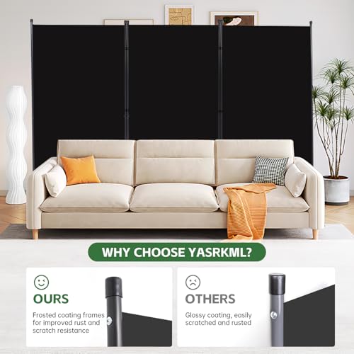 Room Divider Folding Privacy Screens, 3 Panel Portable Partition Q514484