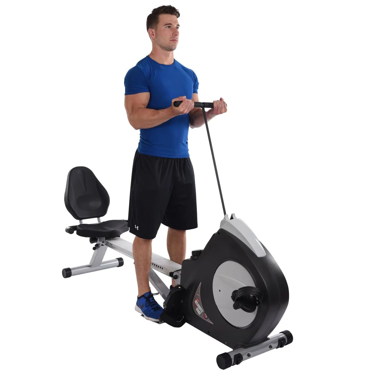 Stamina Conversion 2 in 1 Recumbent Exercise Bike and Rower Machine, Magnetic Resistance M74908