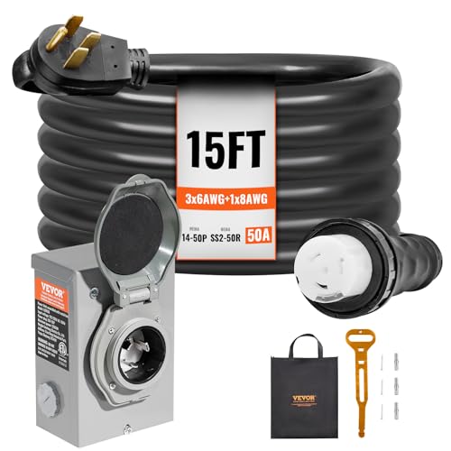 VEVOR 200A Generator Transfer Switch, 48000W Manual Double-Throw, 120/240V, NEMA 3R O290